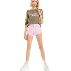 WILDFOX Midnight munchies print fleece sweatshirt